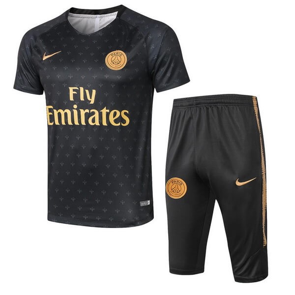 Trikot Trainingsshirt Paris Saint Germain Komplett Set 2018-19 Schwarz Gelb